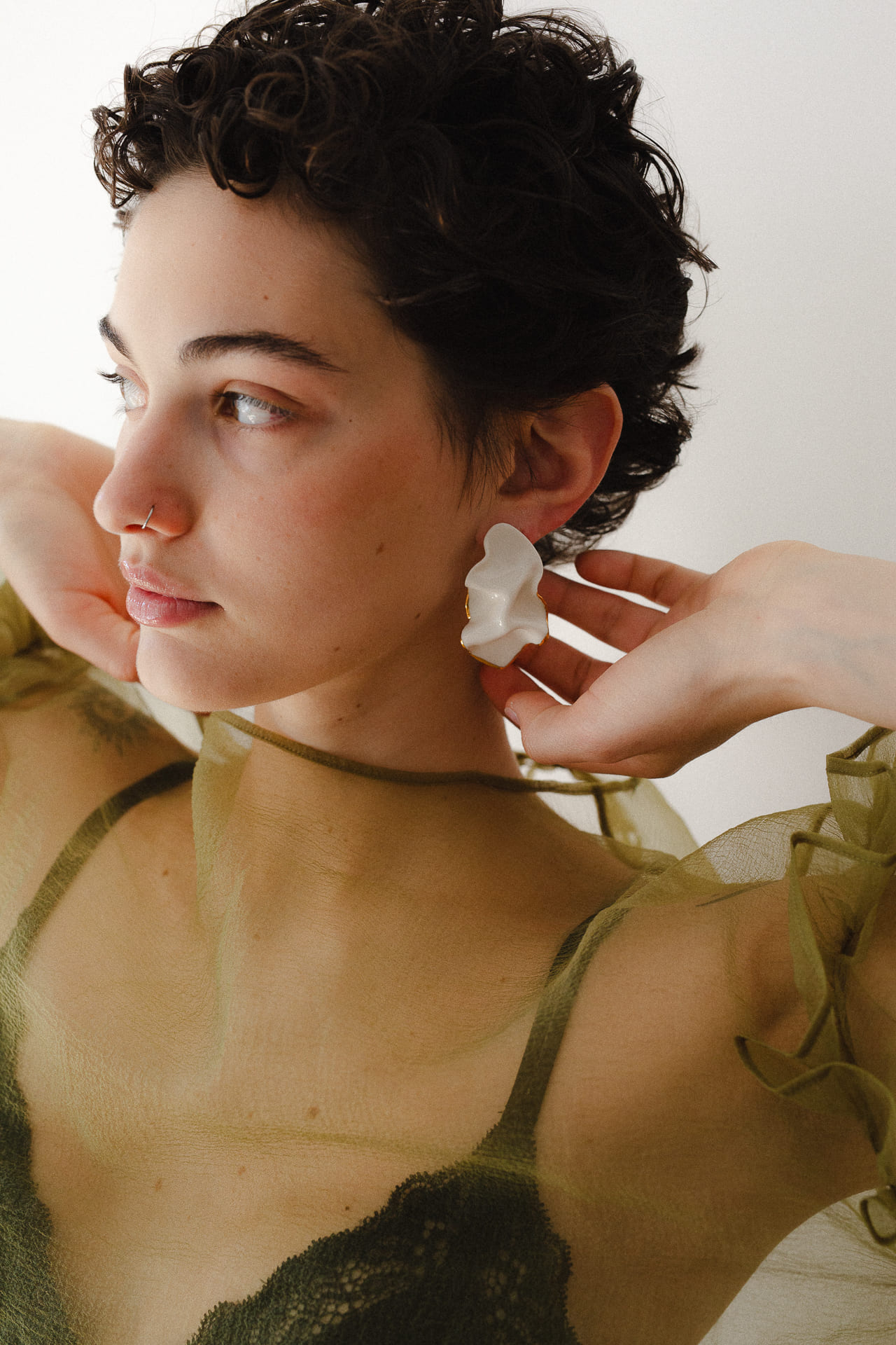Eride porcelain earrings - Image 3